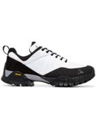 Roa White Oblique Rippy Sneakers