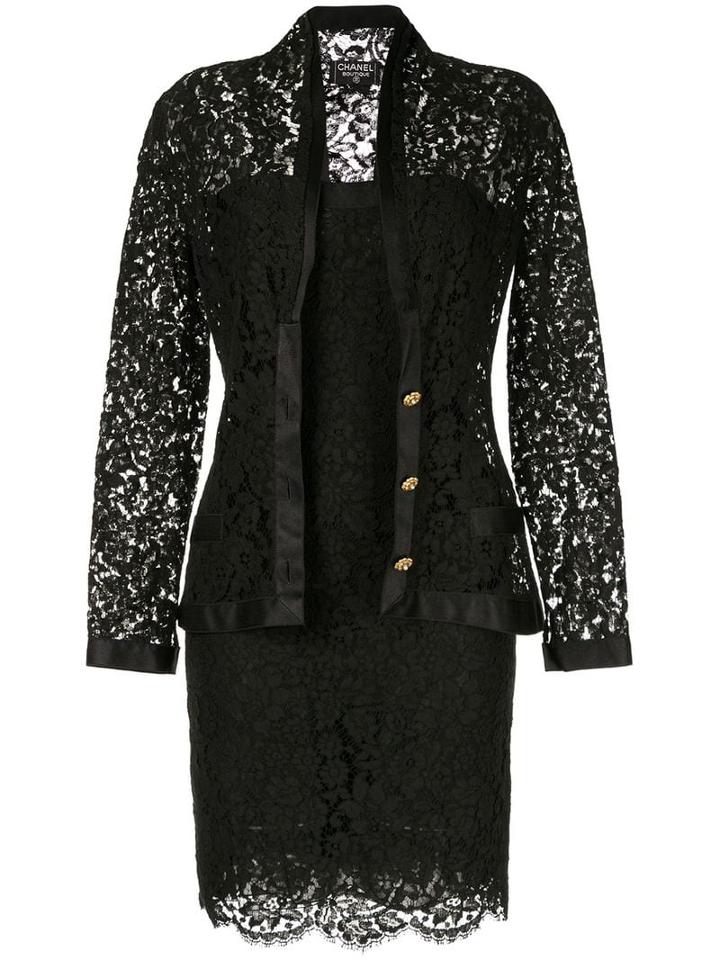 Chanel Pre-owned Setup Suit Jacket Dress - Black