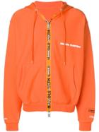 Heron Preston Zip Front Logo Hoodie - Yellow & Orange