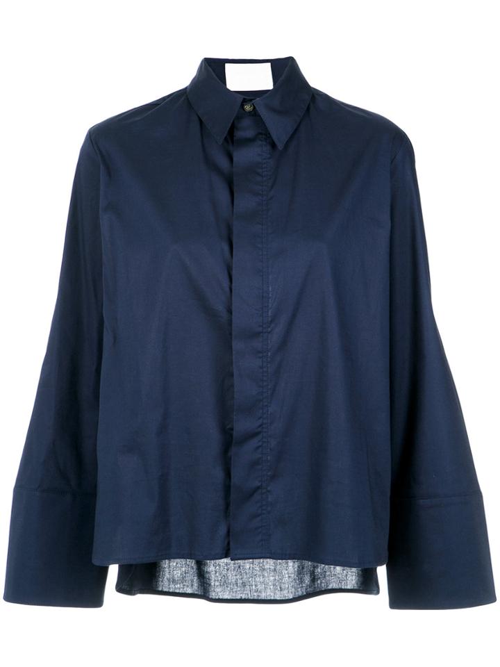 Lilly Sarti Wide Sleeves Shirt - Blue