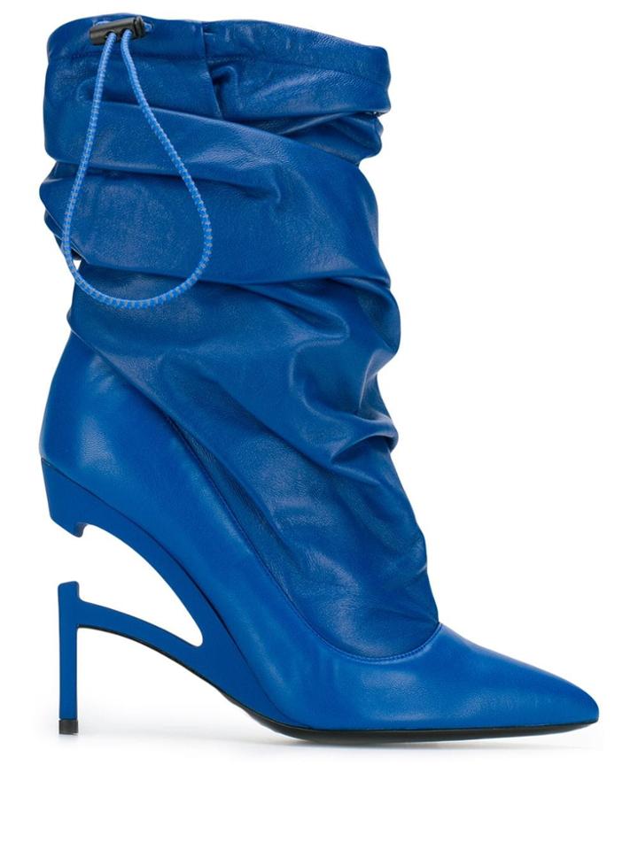 Unravel Project Heel Detail Boots - Blue