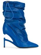Unravel Project Heel Detail Boots - Blue