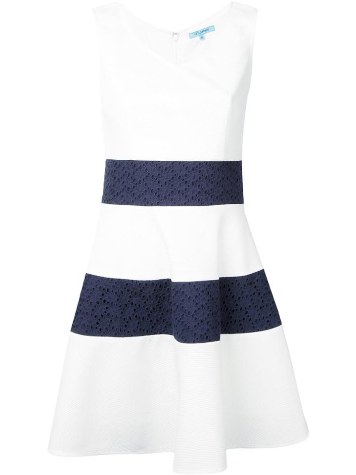 Guild Prime Striped Flared Dress - White