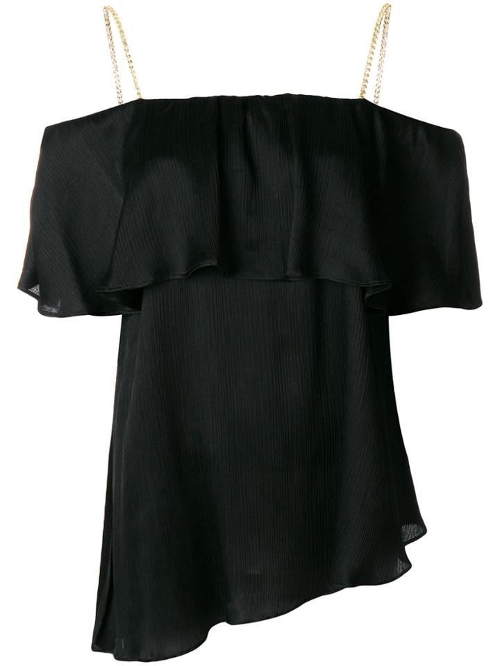 Balmain Off-the-shoulder Blouse - Black