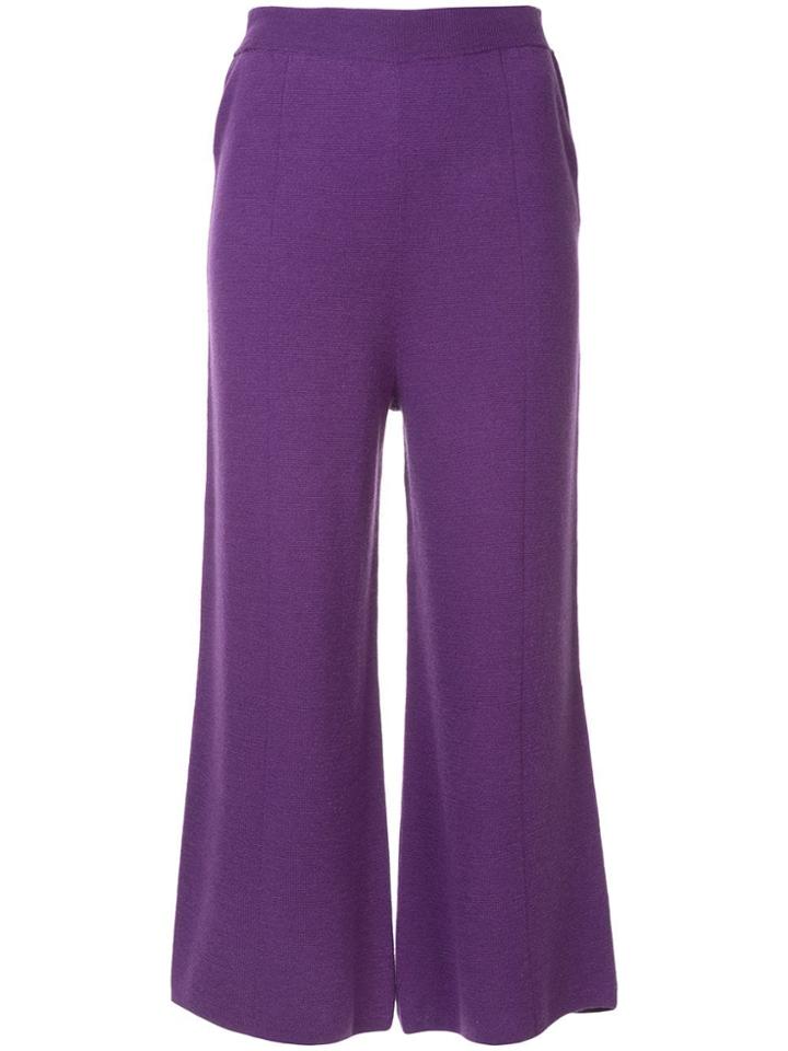 G.v.g.v. Milano Ribbed Bow Knot Back Trousers - Pink & Purple