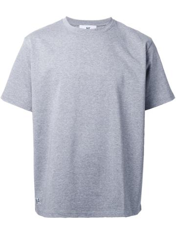 Hbns Wide Short Sleeved T-shirt, Men's, Size: Large, Grey, Cotton