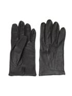 Thom Browne Classic Gloves, Men's, Black, Leather