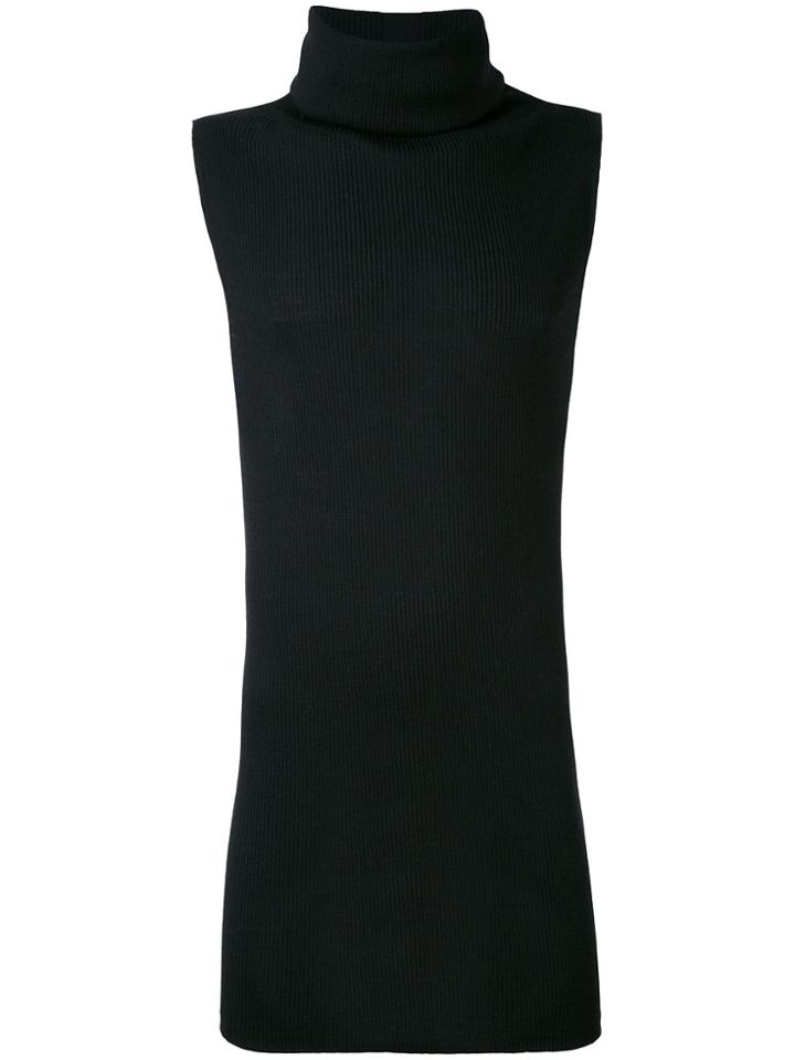 Rick Owens Sleeveless Knitted Sweater - Black