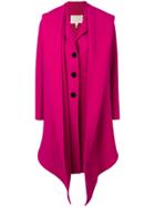 Marc Jacobs Notch-collar Coat - Pink & Purple