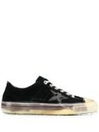 Golden Goose V-star Velvet Sneakers - Black