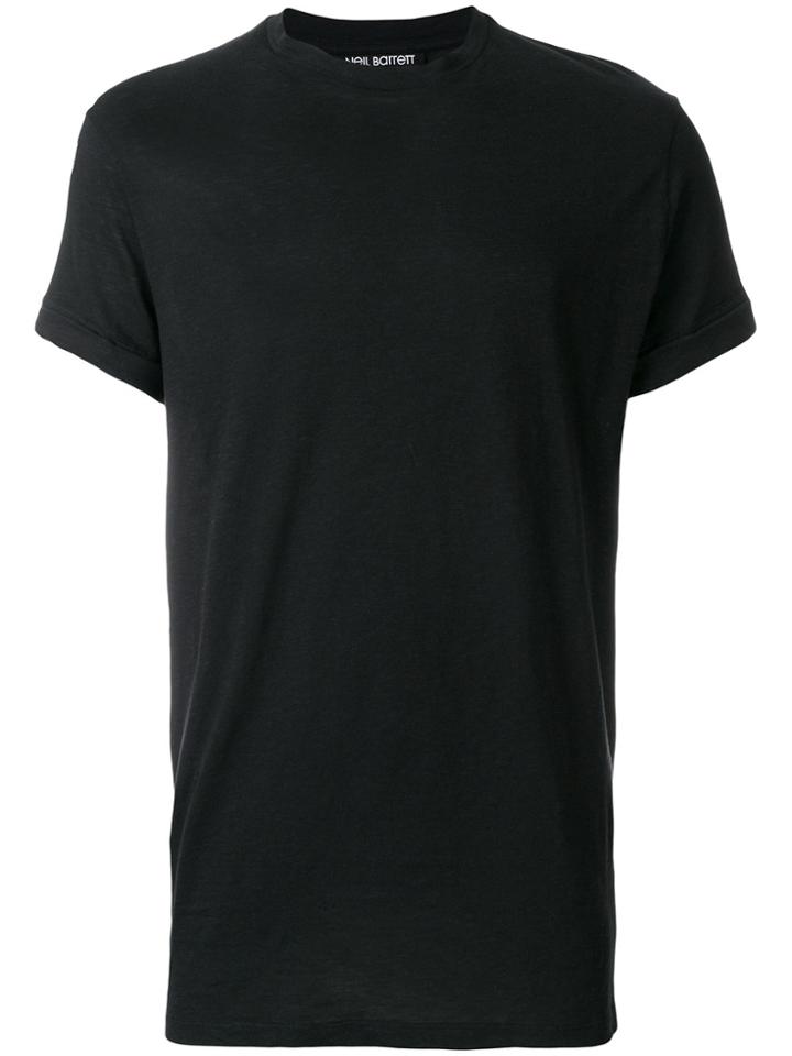 Neil Barrett Round Neck Basic T-shirt - Black