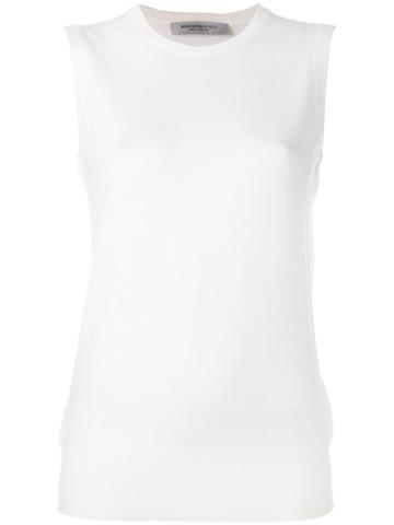 Edamame London - Twinset Knitted Tank - Women - Virgin Wool - 2, White, Virgin Wool