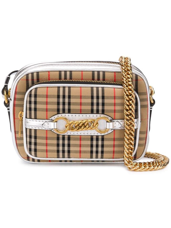 Burberry Check Cross-body Bag - Neutrals