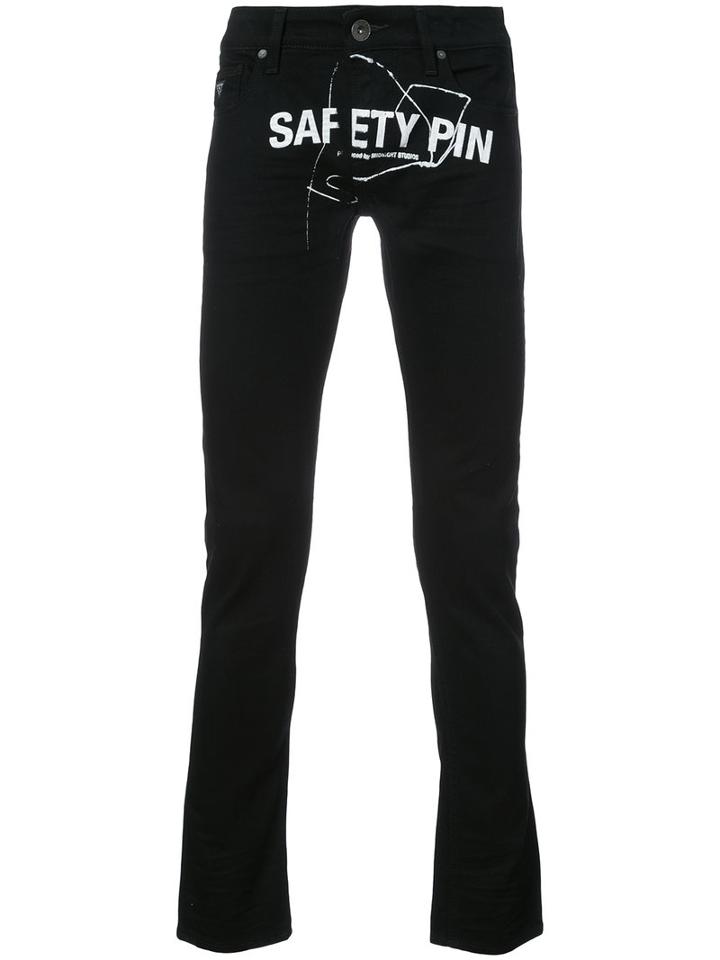 Midnight Studios - Safety Pin Jeans - Men - Cotton/spandex/elastane - 30, Black, Cotton/spandex/elastane