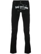 Midnight Studios - Safety Pin Jeans - Men - Cotton/spandex/elastane - 30, Black, Cotton/spandex/elastane