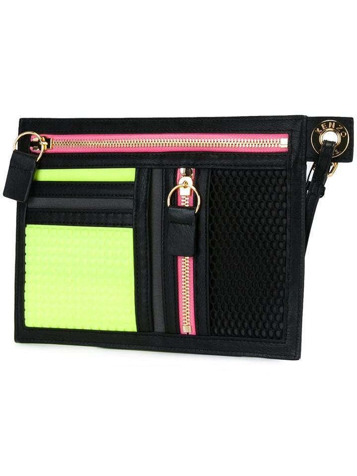 Kenzo 'kombo' Multi Zip Clutch