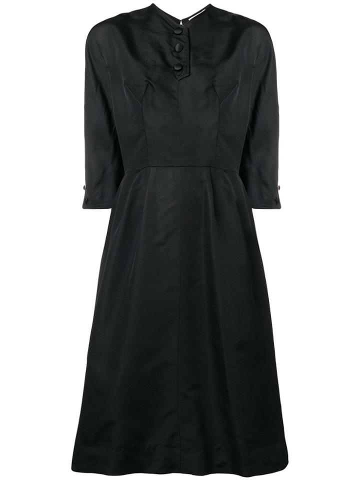 William Vintage 1963 A-line Midi Dress - Black