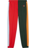 Burberry Logo Graphic Colour Block Jersey Trackpants - Green