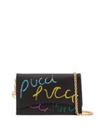 Emilio Pucci Pucci Pucci Embellished Shoulder Bag - Black