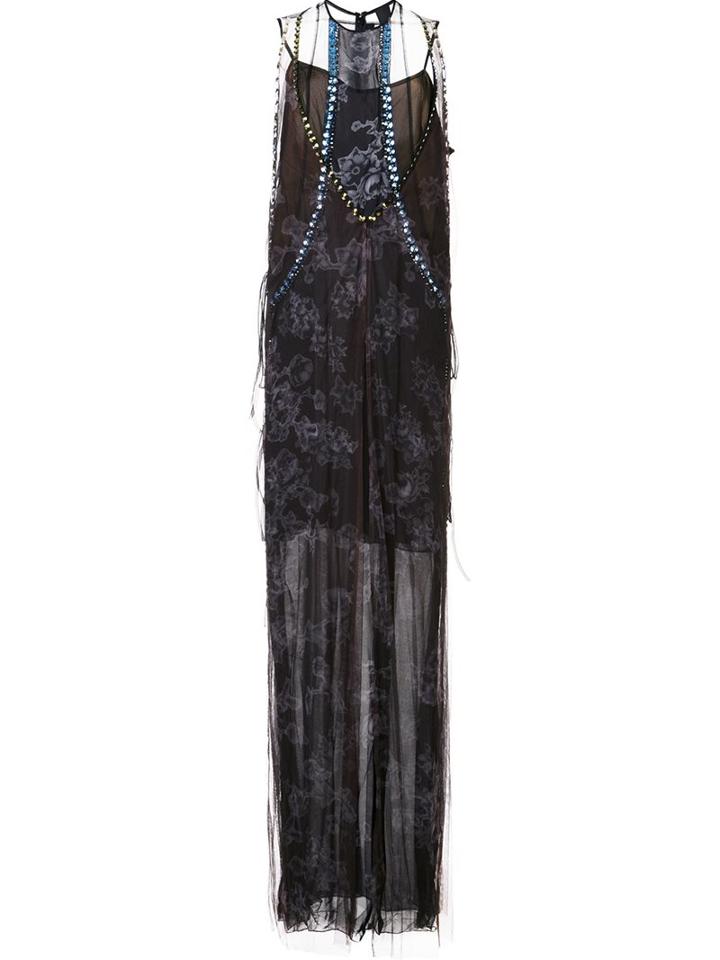 Vera Wang Crystal Embellished Gown
