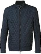 Belstaff Quilted Zipped Jacket, Men's, Size: 48, Blue, Polyester