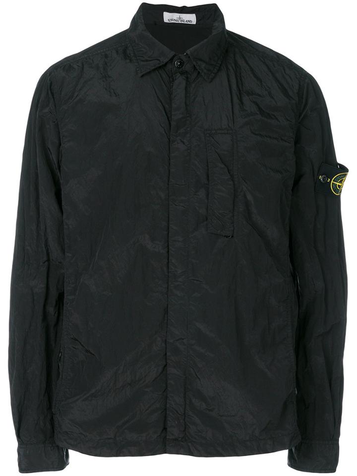 Stone Island Nylon Metal Watro Overshirt - Black