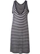 Alexander Wang Striped Tank Dress, Women's, Size: S, Blue, Linen/flax/rayon
