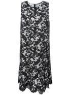 Ermanno Scervino Sleeveless Lace Dress, Women's, Size: 38, Black, Nylon/viscose