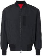 Neil Barrett - Arrow Detail Bomber Jacket - Men - Cotton/polyamide/spandex/elastane/viscose - L, Black, Cotton/polyamide/spandex/elastane/viscose