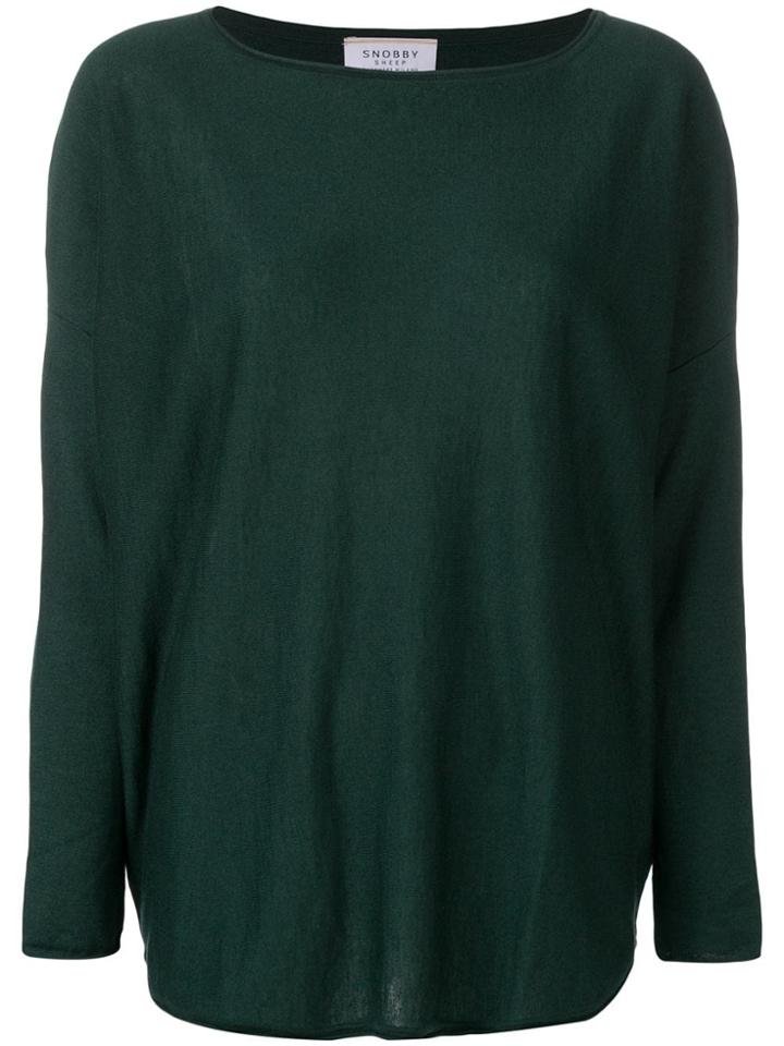 Snobby Sheep Long-sleeve Fitted Top - Green