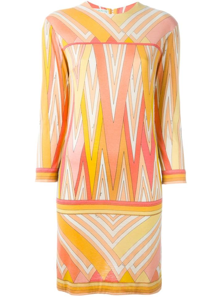Emilio Pucci Vintage Abstract Print Dress - Multicolour