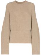 Nanushka Arden Ribbed Knit Jumper - Neutrals