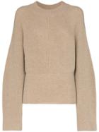 Nanushka Arden Ribbed Knit Jumper - Neutrals