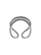 Roberto Marroni Double Ring, Women's, Size: 54, Metallic