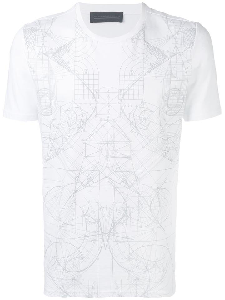 Diesel Black Gold - Tonal Graphic Print T-shirt - Men - Cotton - S, White, Cotton