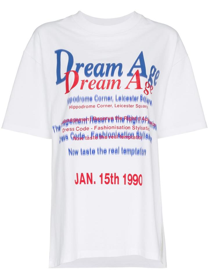 Martine Rose Dream Age Print Cotton T Shirt - White