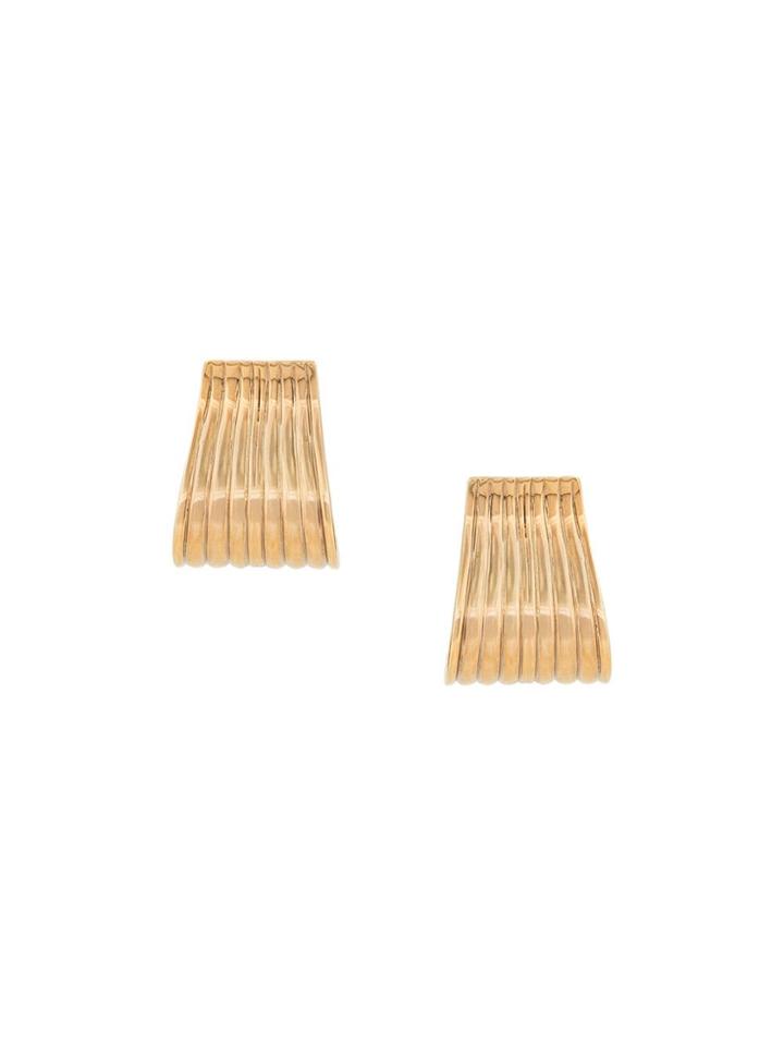 Nina Ricci Pre-owned 1980s Nina Ricci Clip-on Earrings - Gold