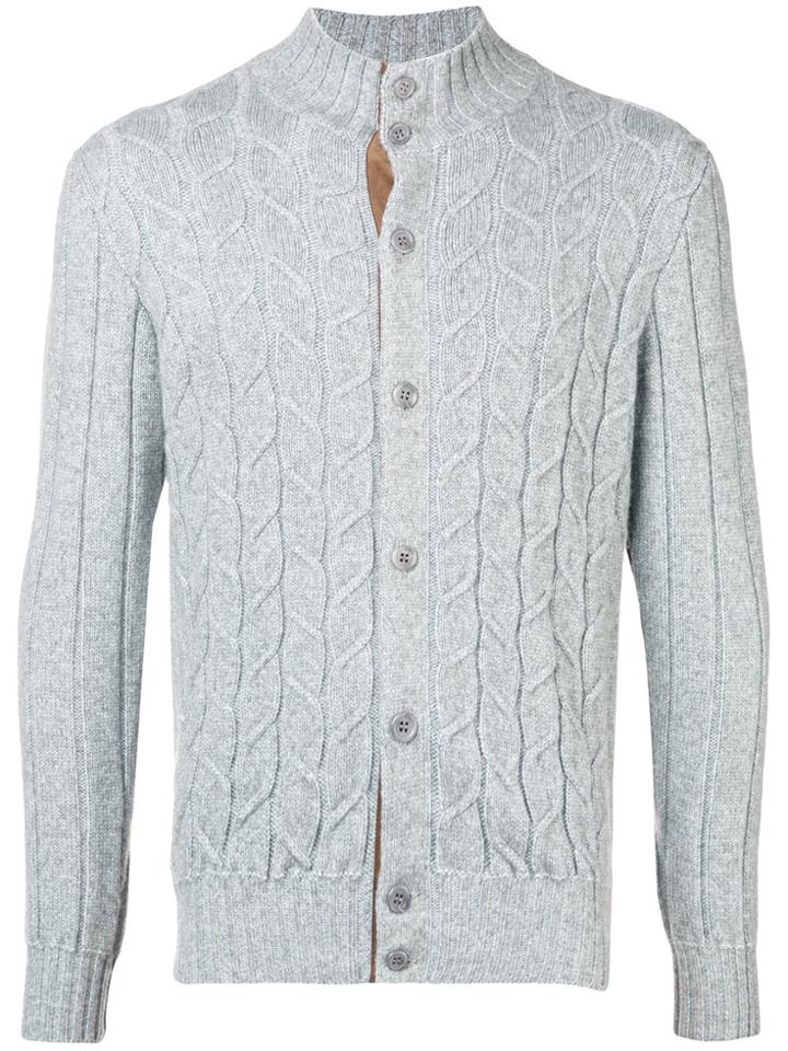 Doriani Cashmere Cable Knit Cardigan - Unavailable