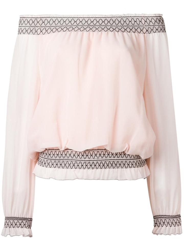 Tory Burch Off-shoulders Blouse - Pink & Purple