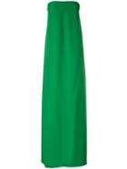 Cédric Charlier Strapless Long Dress, Women's, Size: 42, Green, Rayon/polyamide/spandex/elastane
