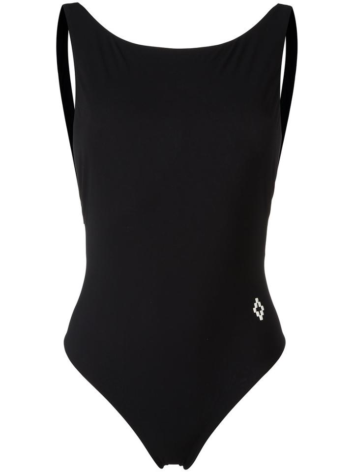 Marcelo Burlon County Of Milan Ainhoa Swimsuit, Women's, Size: Xs, Black, Spandex/elastane/polyamide