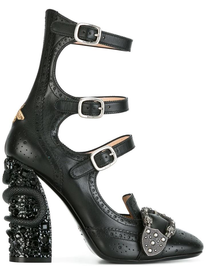Gucci Queercore Brogue Pumps - Black