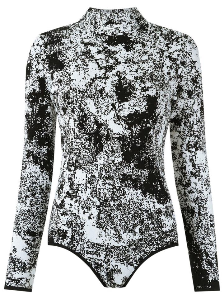 Uma Raquel Davidowicz - Printed Body - Women - Spandex/elastane/viscose - M, White, Spandex/elastane/viscose