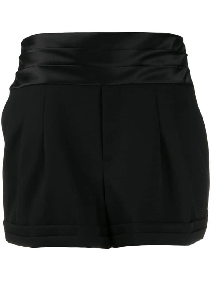 Saint Laurent High Rise Shorts - Black