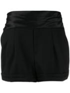 Saint Laurent High Rise Shorts - Black