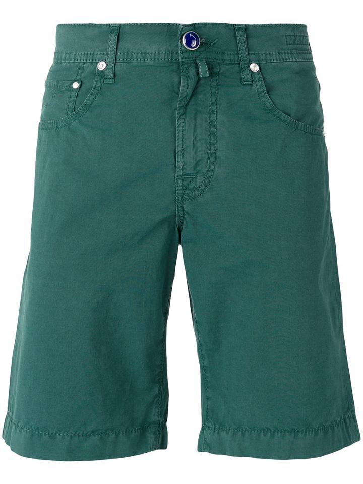 Jacob Cohen Chino Shorts, Men's, Size: 33, Green, Cotton/spandex/elastane