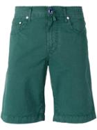 Jacob Cohen Chino Shorts, Men's, Size: 33, Green, Cotton/spandex/elastane