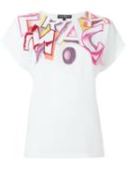 Salvatore Ferragamo Embroidered Letters T-shirt