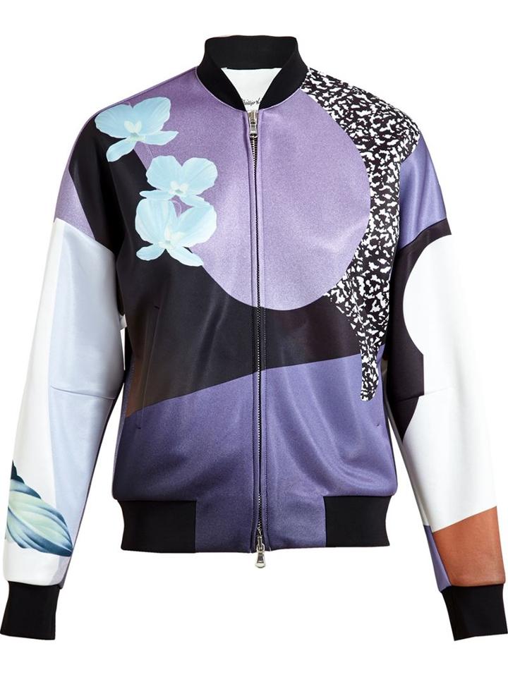 3.1 Phillip Lim Floral Print Bomber Jacket