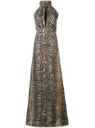 Victoria Beckham Halter-neck Floor Length Dress - Black
